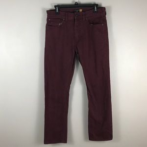 J Crew men’s 770 Bedford Cord Pants burgundy 31x30